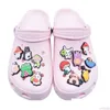 Pièces de chaussures Accessoires En Gros PVC Dessin Animé Sabot Charmes Décoration Boucle Épingles Boutons De Charme Lapin Vert Jouet Drop Livraison Dhkhd