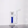 Vente en gros Mini Bongs en verre coloré Tuyaux 10mm femelle Joint eau fumer tuyau plate-forme pétrolière bong avec tuyau en silicone