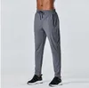 LU-622 Men's Jogger Long Pants Sport Yoga Outfit Outdoor City-Sweat Yogo Gym Pockets Sweatpants Trousers Mens Casual Elastic Waist fitness