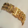 Eternal Classics Herenarmband Twin Wide Link 18K THAI BAHT GEEL MASSIEF FIJN G F GOLD246U