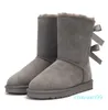 stivali da donna stivali da neve firmati Castagna Alta Fiocco Basso Nero Grigio Rosa Blu navy stivaletti invernali classici corti alla caviglia taglia 36-41