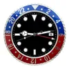 Grande orologio da parete Design Orologio Arte metallo Calendario in acciaio inossidabile Orologi luminosi315W