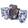 TAGER WILEN Cravate fine décontractée en coton à motif floral pour homme 6 cm – Différents styles 238 g