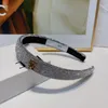 2022 neue Cryctal Luxus Stirnband Frauen Einfarbig Diamant Haarband Mode Haar Hoop Mädchen Retro Make-Up Stirnbänder Haar Accessorie263Y