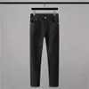 Jeans da uomo alti 2021 classico vintage Morden lussuoso ricamato ape corona pantaloni in denim di cotone Comfort casual 28-38 # N404266C