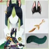 Cosplay perukları Tighnari cosplay peruk oyunu genshin etkisi Sümeru Tighnari Kısa Isıya Dayanıklı Sentetik Saç Cadılar Bayramı Partisi Peruklar Kulak Peruk Kapağı 230908