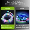 5V Round Woven Reticulate Pattern Neon LED Strip RGB Dream Color Flexible Silicone 360 Degree Light