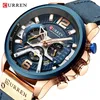 Curren Casual Sport Watches For Men Top Brand Luxury Military Leather Wrist Watch Man Clock Fashion Chronograph Wristwatch 8329251G