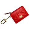 Porte-clés classique Marmont Porte-cartes Portefeuille de luxe Porte-monnaie 627064 avec boîte d'origine Portefeuilles de créateurs pour femmes Holder273x