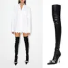 New Women's Over-the-knee Boots High-heeled Women's Boots Fashion Sexy Elastic Boots European and American Nightclub Boots For girls Party Shoes