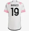 Fani koszulki piłkarskie 2023 2024 Home Away Away na wyjeździe Milik Di Maria Vlahovic Kean Pogba Chiesa Mckennie Locatelli Top Jerseys