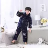 Kledingsets Opoee Winter Pluche Verdikte Kinderen Warme Nachtkleding Set En Comfortabel Thuis Pak Voor Jongens Meisjes 230909