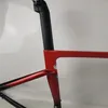 New SL-7 carbon road bike frame compatible with Di2 group glossy red black color 700C carbon frames all internal wiring257t