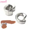 Sell Stainless Steel Penis Lock Ring Heavy Duty Weight Male Metal Ball Stretcher Scrotum Delay Ejaculation BDSM sexy Toy243V