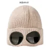 Designer Skimasker Mutsen Hoed Voor Heren Dames Koppels Bijpassende Hoeden Mode Garen Dik Piloot Brillen Sneeuwmuts Winter Hoofdwarmer Outdoor Accessoires