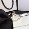 Kedja ny stil armband kvinnor armband lyxig designer smycken kristall 18k guld pläterad 925 silverpläterad rostfritt stål c240411