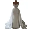 Robe De mariée sirène à paillettes scintillantes, col en cœur, perles en dentelle, robes De mariée Charming240p
