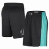 Shorts de basquete impressos Lillard Bledsoe Nurkic Team Trillest shorts 2022-23 City pocket Black White218H