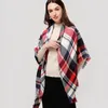 Scarves Designer Knitted Spring Winter Women Scarf Plaid Warm Cashmere Shawls Luxury Brand Neck Bandana Pashmina Lady Wrap 230909