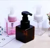 wholesale 250ML Plastic Soap Dispenser Bottle Square Shape Foaming Pump Bottles Soap Mousses Liquid Dispenser Foam Bottles Packing Bottles