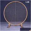 Other Event Party Supplies Wedding Decoration Iron Circle Mesh Arch Ring Background A Wreath Shelf For Frame Balloon Drop Delivery Ot4Xl