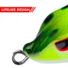 Appâts Leurres ThornsLine Type grenouille leurre de pêche en surface Silicone tonnerre 7 CM Double hélice appât souple Wobbler artificiel pour pesca 230909