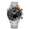 10 stijlen Herenhorloge Luxe horloges oranjezwart Keramische lunette 44 mm automatisch Mechanisch Ocean Diver 600m Skyfall Back Sports 007 2975