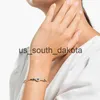 Bracelet de chaîne Bracelet de créateur de mode Luxe Trendy Bangle Plaqué Or Titane Symbole Acier Cristal pour Femmes Hommes Bracelets Argent Classique Designer Bijoux x0909