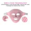 Outils de nettoyage Accessoires Masque en silicone 3D Électrique EMS Vibration V Masseur de visage Anti-rides Aimant Massage Lifting du visage Minceur Machine de beauté 230908