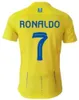 2023 2024 AL Nassr FC koszulki piłkarskie Ronaldo Fan Player Home 23 24 Brozovic Ghareeb Talisca Tellow Masharipov Lajami Men Kid Kit koszulka piłkarska Al-Nassr FC