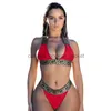 Kvinnors badkläder designers lyxiga badkläder bandage baddräkt sexig bikini set kvinnor skörd topp bikinis mujer separat smält baddräkt biquini 2202217m9hl230911