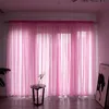 Solid Color Line Curtain Window String Curtain för vardagsrum sovrum drapering panel ren tyll moderna fönsterbehandlingar2888