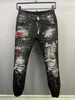 Męskie luksusowe designer dżinsowe d2 dsq2 dsquare 2 dołki spodni Coolguy Biker Pants odzież 0vu7