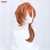 Cosplay perucas realmente de alta qualidade anime bungo cães vadios chuya nakahara chuuya peruca cosplay resistente ao calor perucas de cabelo sintético peruca boné 230908