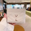 Designer wallet bank card simple fashion business card classic embroidered card bag large capacity zero purse multi card clip classic luxury card storage bag