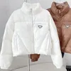 MVL0 남자의 고급 여성 푸른 코트 겨울 여자 다운 재킷 짧은 지퍼 디자인 따뜻함