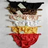 high Quality 100% Silk Women's lady String Bikinis Panties sizeS M L XL XXL 26 -41 317L