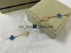 Chain Luxury / Brand Clover Designer Charm Bracelets for Women 18k Gold Branco Azul Vermelho Azul Mãe da Pearl 4 Cristal brilhante Diamante x0909c240410