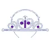 Ensembles de bijoux de mariage enfants filles princesse Sofi la première chaîne d'amulette en forme de larme violette colliers diadème couronne pince à cheveux ensemble cadeau pour enfant 230909