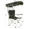 Mobilier de camp Camping en plein air loisirs chaise pliante auvent de plage chaise de pêche avec auvent croquis chaise longue chaise de pêche portable HKD230909
