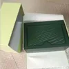 Nouveau luxe hommes marque originale boîtes vertes papiers montres livret carte cadeau pour homme hommes femmes montre Boxes274M