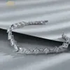 Wholesale Hip Hop Jewelry Fashion Iced Out 18k Gold Lab Grown Diamond Tennis Chain Bracelet Necklace for Men Women