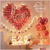 Dinnerware Sets Birthday Confession Love Balloon Background Wall Decoration Set Drop Delivery Home Garden Kitchen Dining Bar Dhrup