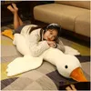 Plush Dolls Nt 50-160Cm Fluffy Duck Toys Sleep Pillow Cute Animal Stuffed N Goose Floor Mat Kids Girls Birthday Gift Drop Delivery G Dhoi1