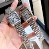 Fashion Brand Watches Women Girl Square Arabic Numerals Dial Style Steel Metal Good Quality Luxury Wrist Watch C65242O