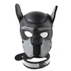 Masque de chien de mode chiot Cosplay tête complète pour jeu de rôle en caoutchouc Latex rembourré avec oreilles 10 couleurs 220715295d