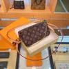 Kleine Designer-Taschen für Damen, hochwertige Umhängetasche, Pochette-Umhängetaschen für Damenmode-Markenhandtaschen, luxuriöse Mini-Geldbörse, braune, karierte Geldbörsen mit Blumenmuster