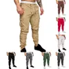 E-BAIHUI Nouveau 2021 Pantalon de jogging décontracté couleur unie hommes coton élastique Pantalon Long Pantalon Homme Pantalon Cargo militaire Leggings204N