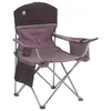 Camp Furniture Coleman Portable Camping Quad Chair with 4-Can Cooler Fishing Chair Foldable Chair Beach Chair Outdoor Furniture HKD230909