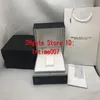 luxury Box Quality Black Original Box Men's Woman's Watches Boxes Men Wristwatch Box With Certificates For IWC Watc298F